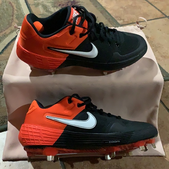 Nike Alpha Elite 2 Pro Baseball Cleat Orange/Black - Picture 9 of 12